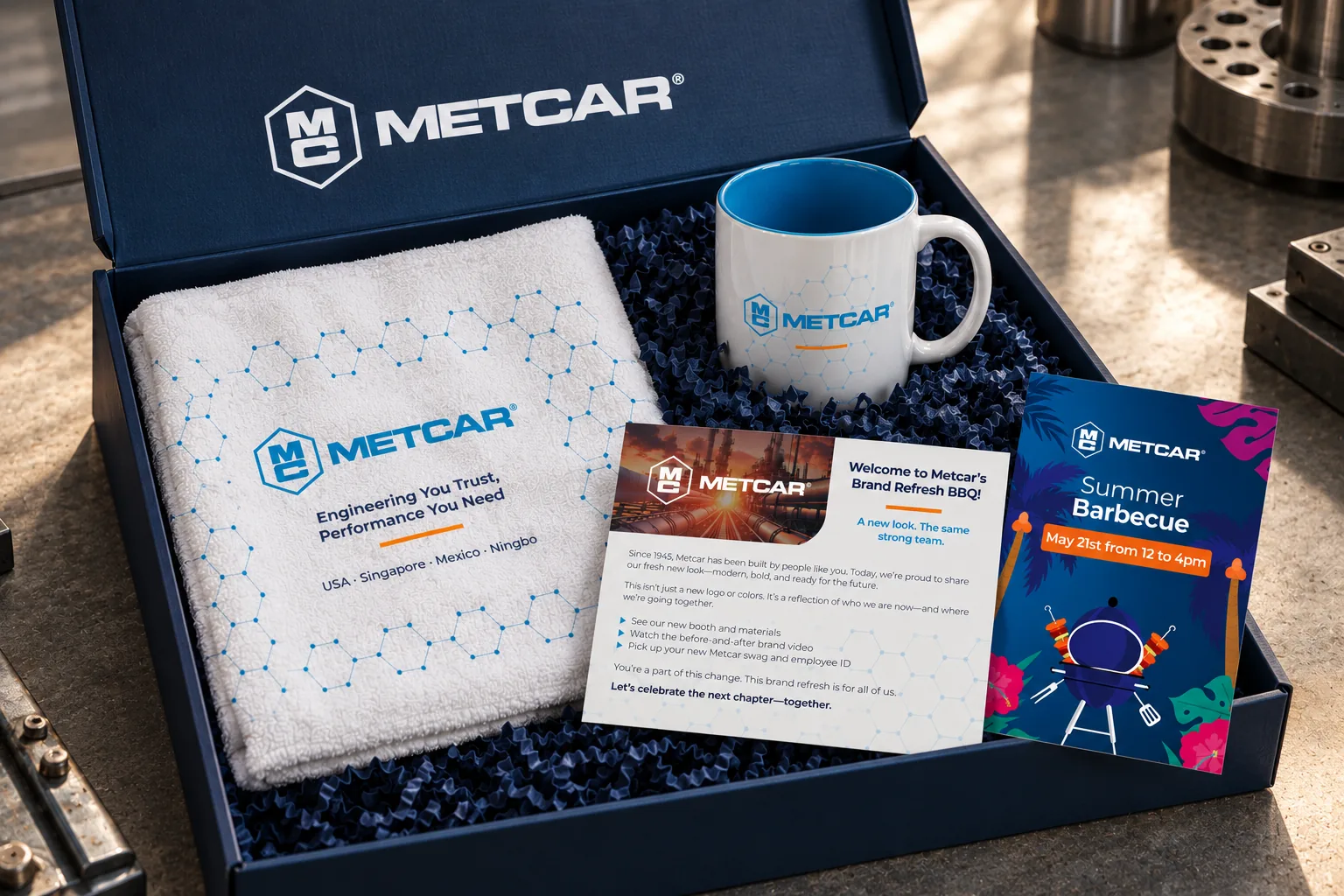 The Metcar employee welcome kit